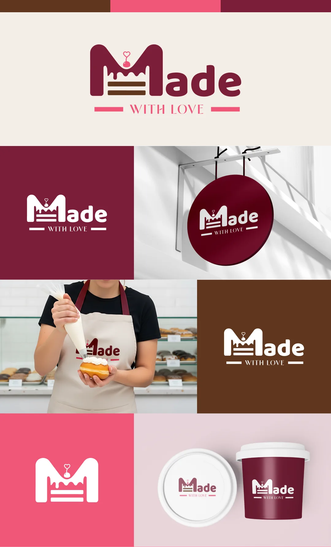 Made with Love – Cake Brand Identity 3