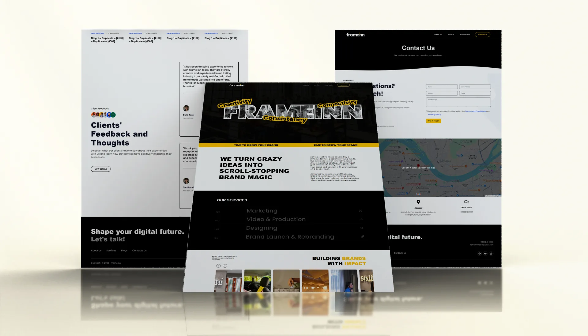 Frameinn – Digital Agency Website Development 3