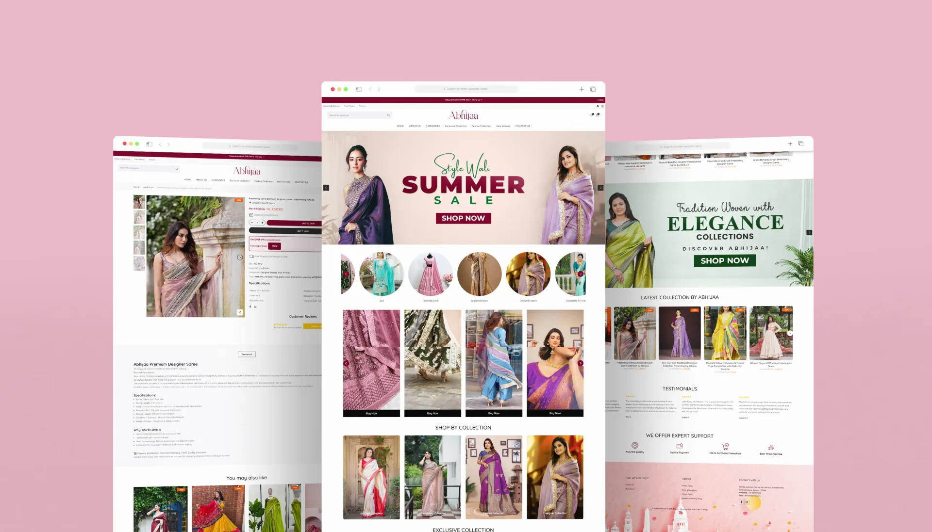 Abhijaa – Shopify Website Development 3
