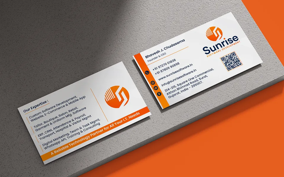Sunrise Software – Logo & Business Card Design 4