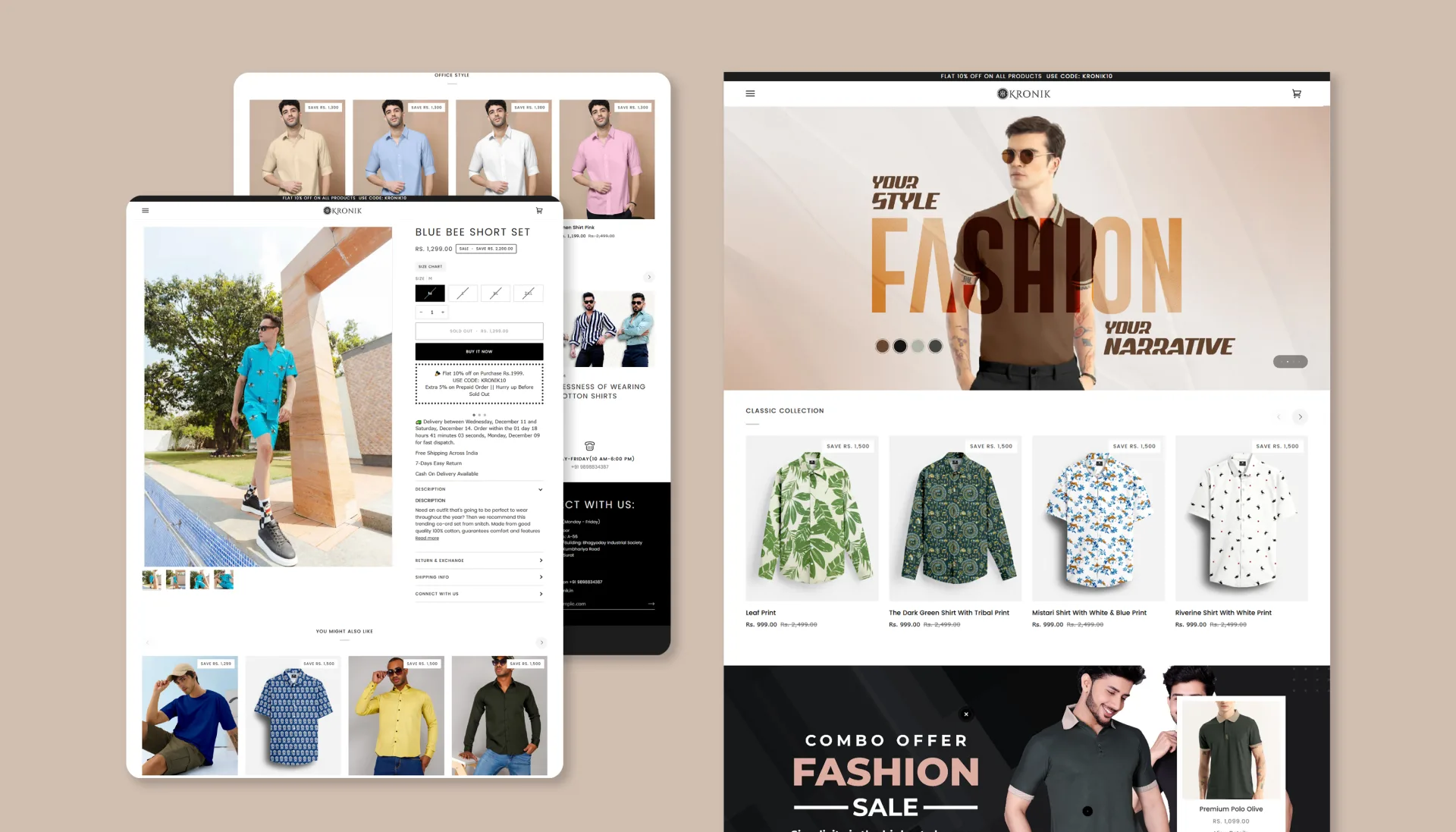 Kronik Fashion – Shopify Website Development 3