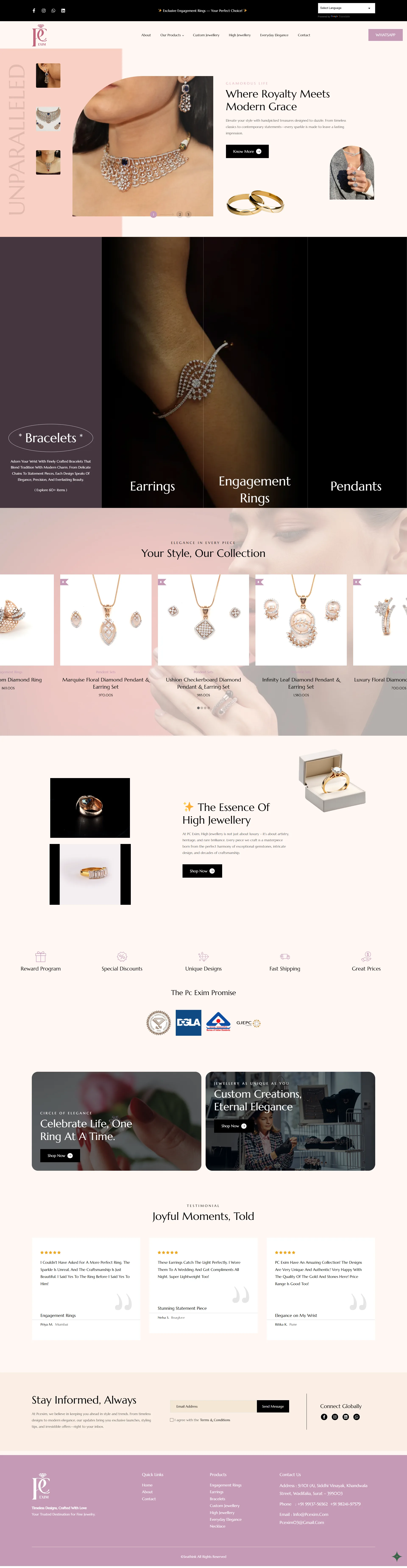 PC EXIM Jewellery – Complete Branding & Digital Presence 5