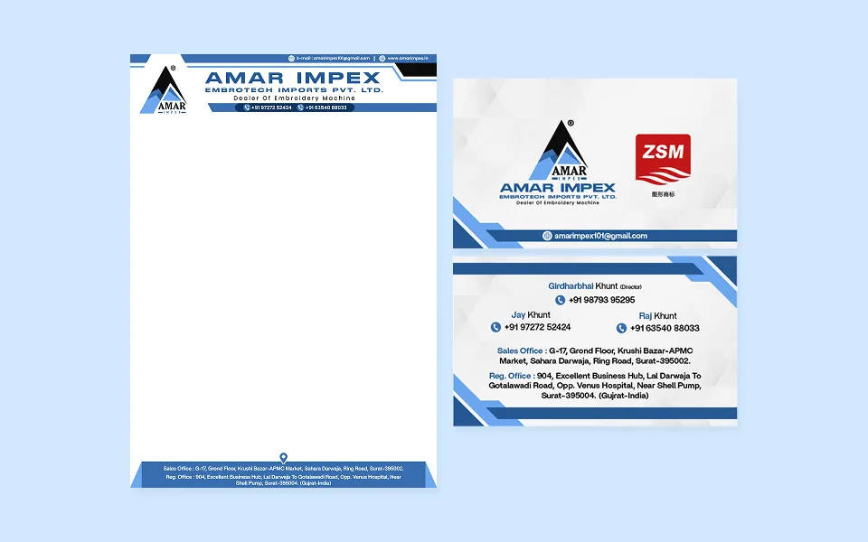 Amar Impex – Complete Brand Identity & Marketing Collateral 6