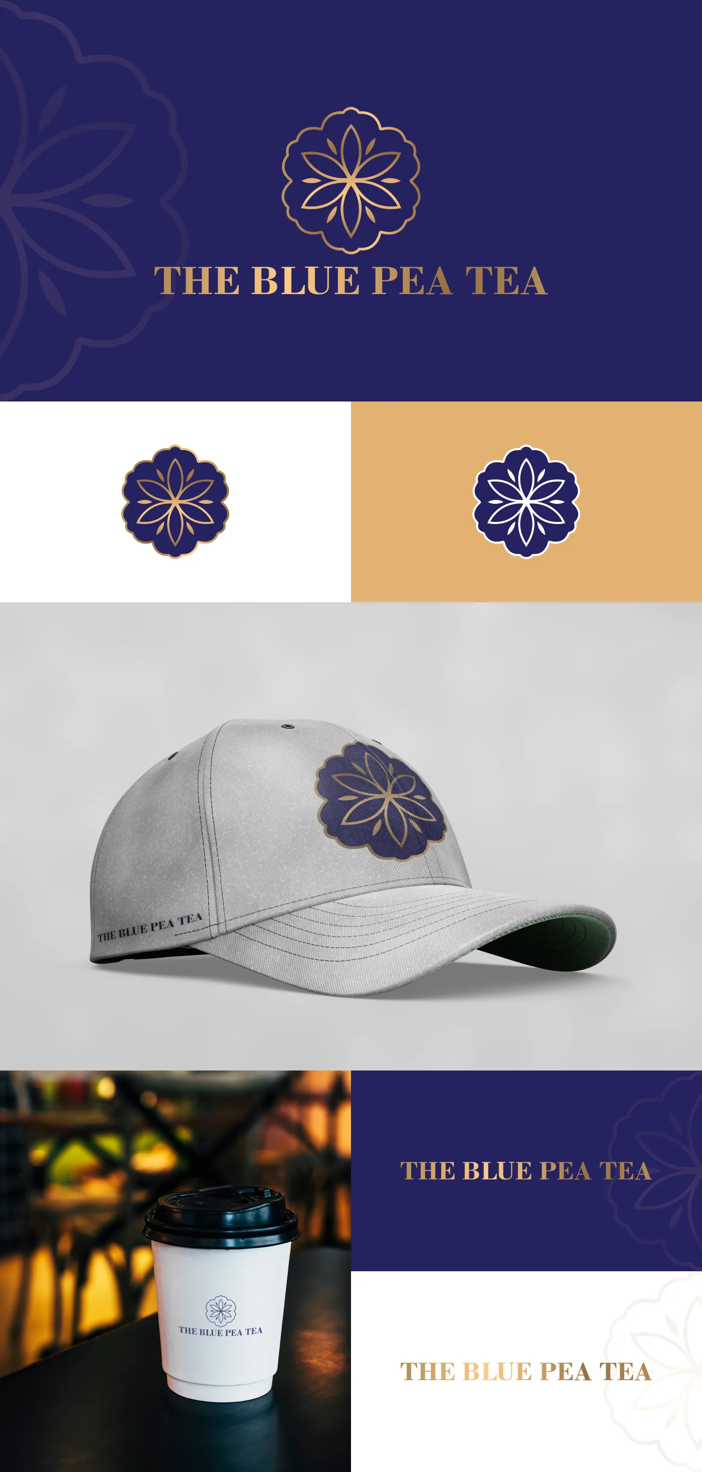 The Blue Pea Tea – Logo Design & Brand Identity 2