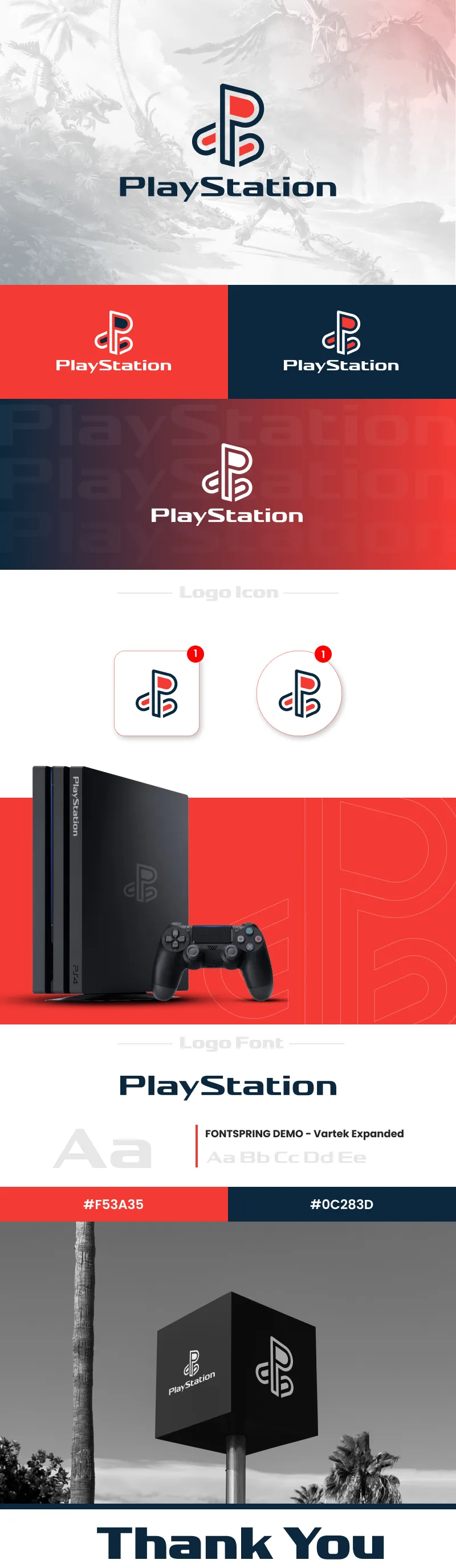 PlayStation – Logo Concept & Brand Identity Design 2