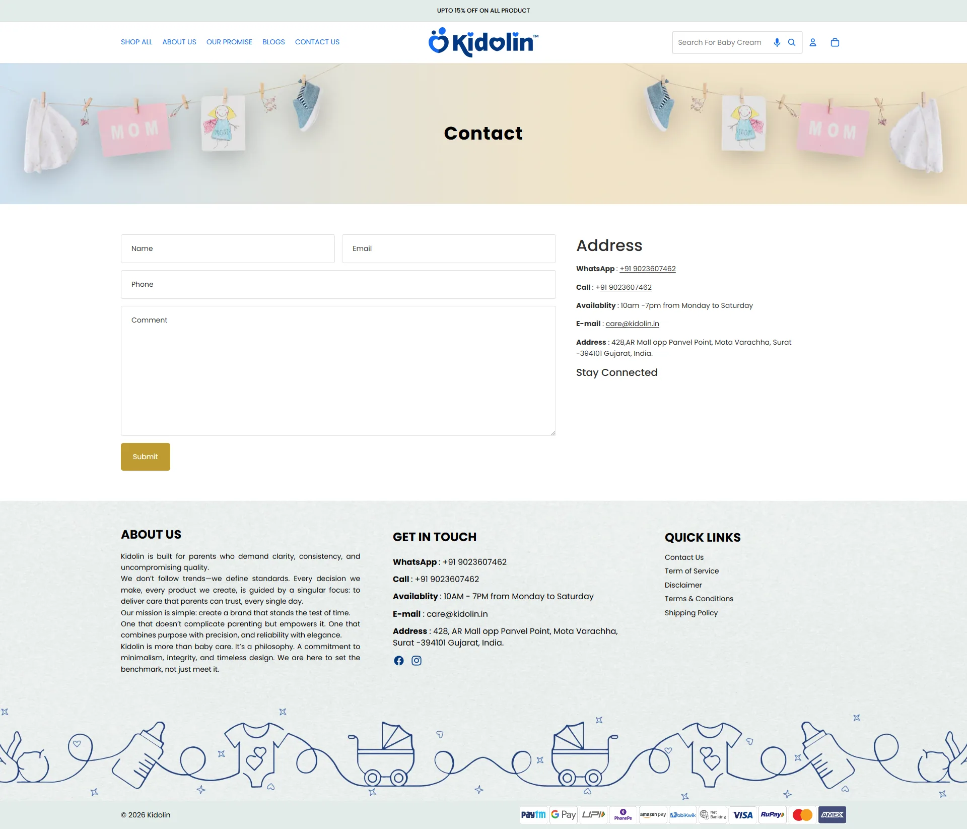 Kidolin – Shopify Website Development 6
