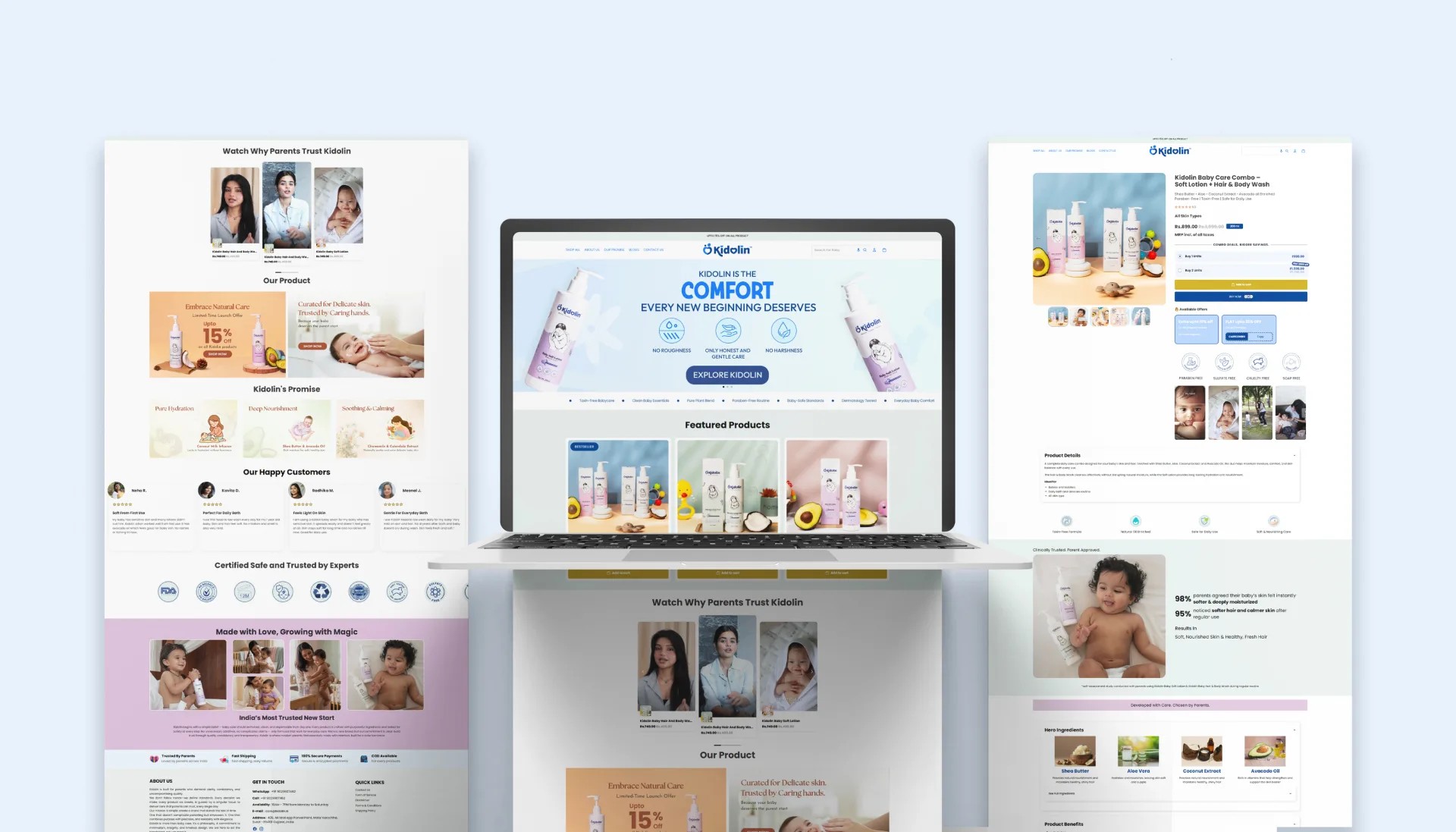 Kidolin – Shopify Website Development 3